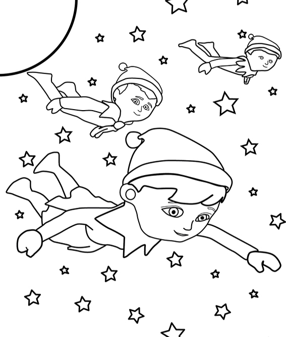 567x667 Elf On Shelf Printable Coloring Pages Ideas Elf