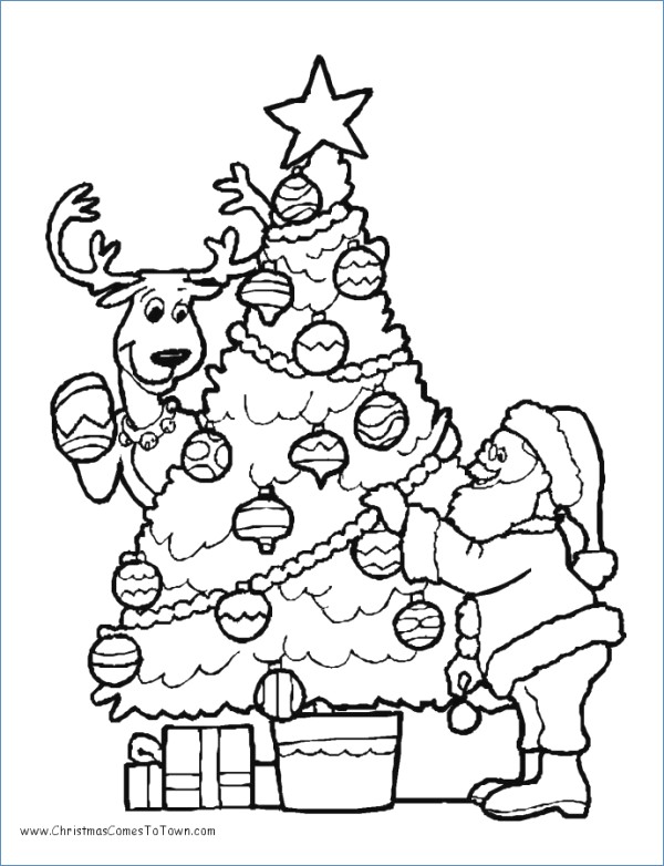 600x782 Santa Sleigh Ride Christmas Coloring Page