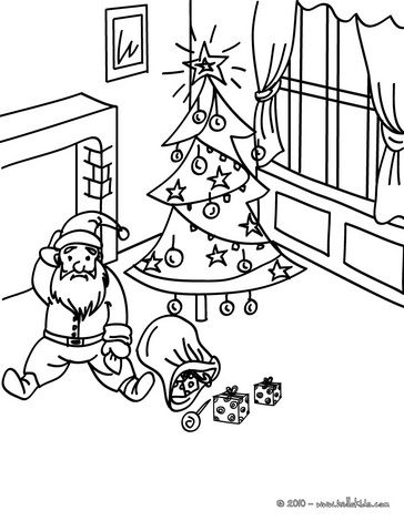 364x470 Fall Down Christmas Eve Santa Coloring Page Christmas