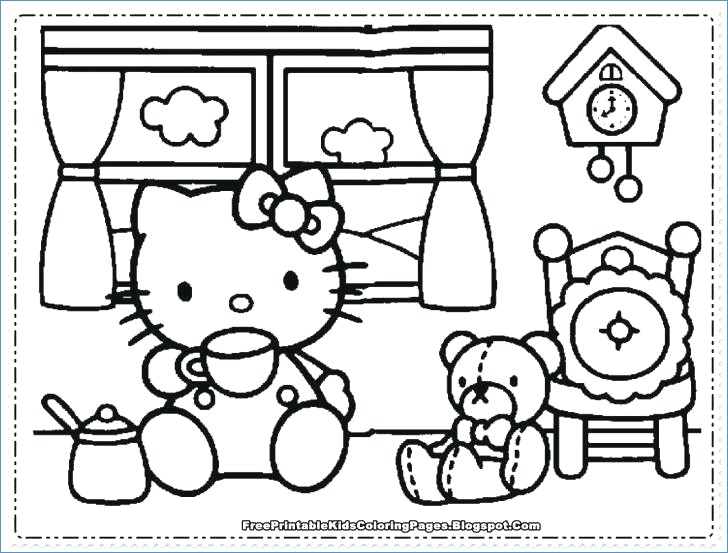 728x553 Hello Kitty Friends And Family Coloring Pages