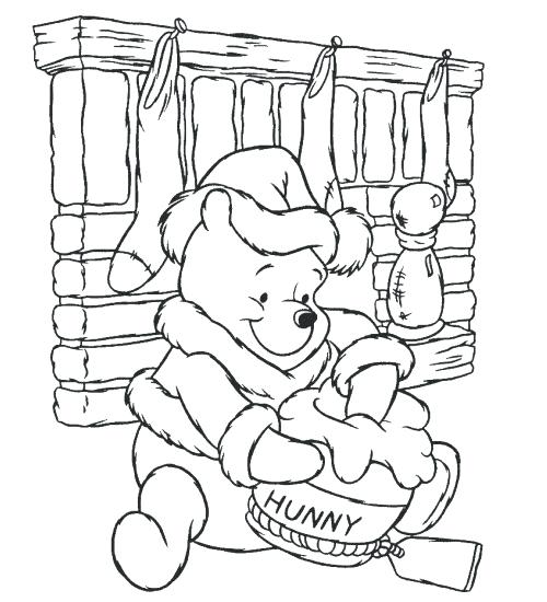 500x550 Disney Christmas Coloring Pages