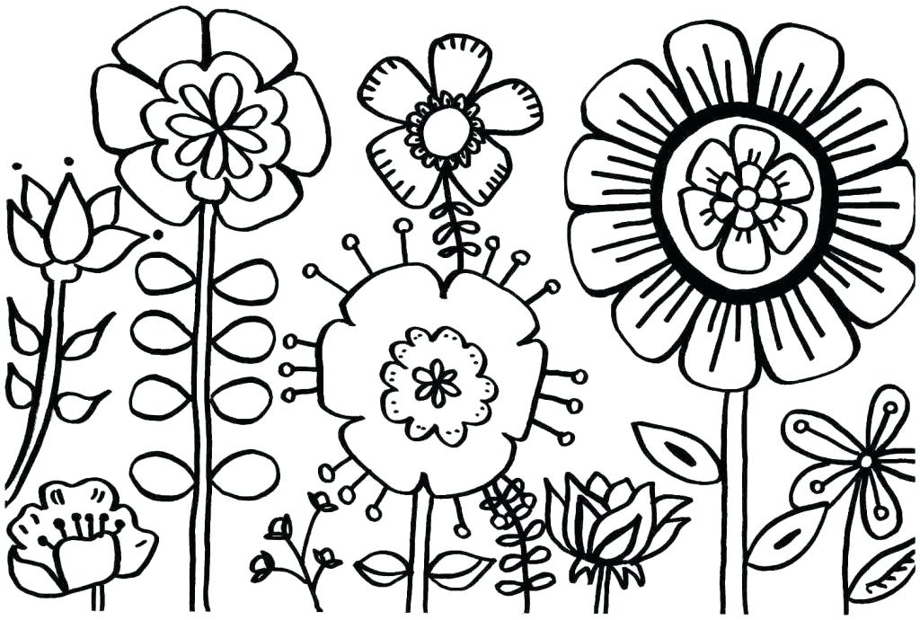 1024x690 Coloring Pages Online Christmas Flower Printable For Kids Flowers