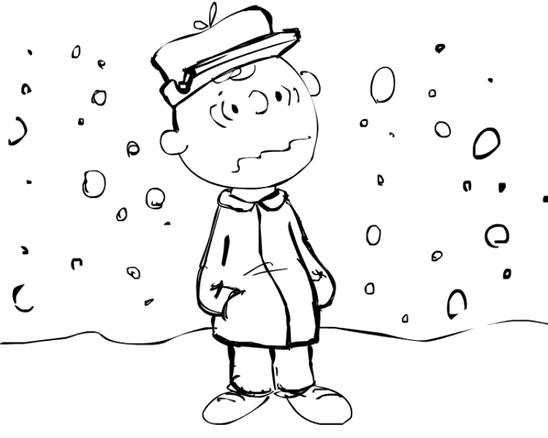 800x640 Free Printable Charlie Brown Christmas Coloring Pages For Kids