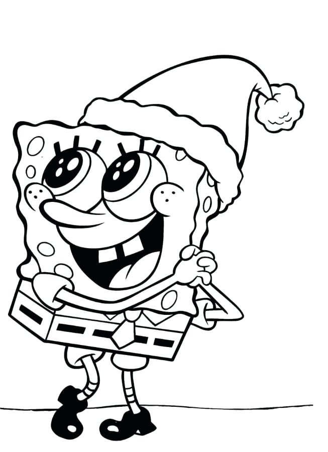 653x900 Free Printable Coloring Pages For Kids Spongebob Christmas