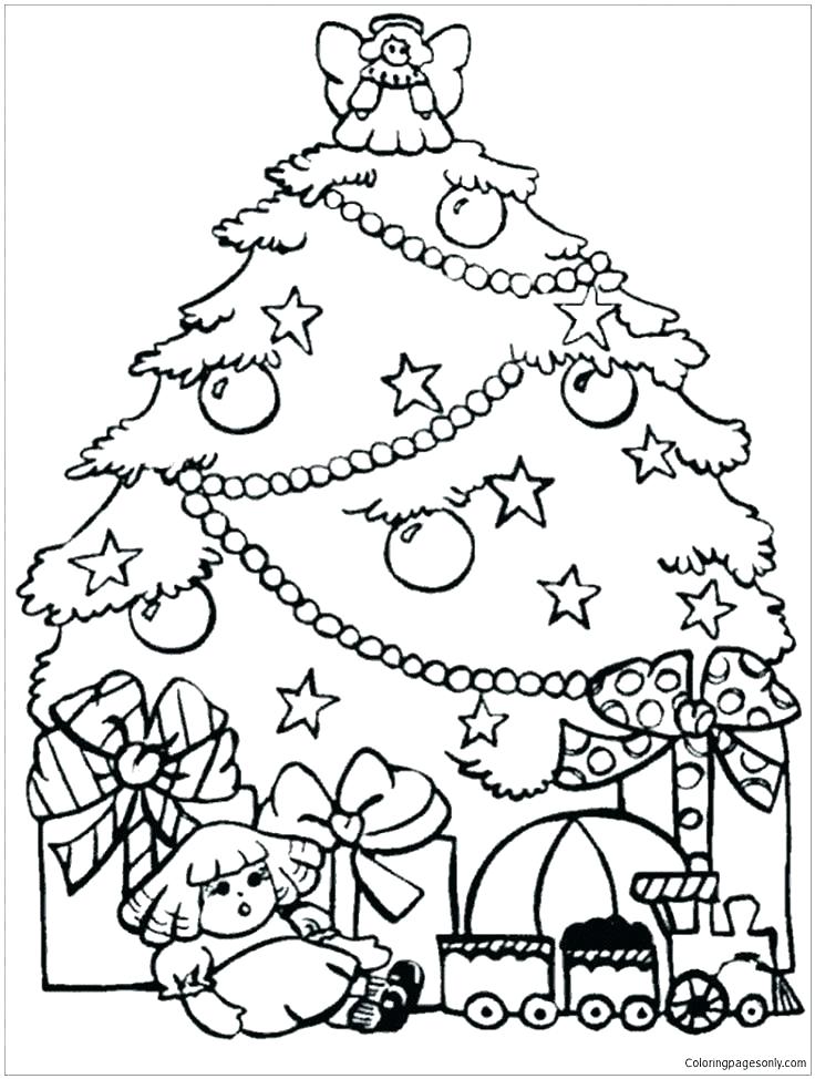736x974 Coloring Pages Of Presents Awesome Birthday Presents Coloring Page
