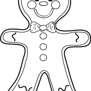300x300 Free Coloring Pages Christmas Gingerbread Man Templates Cheeky Mr