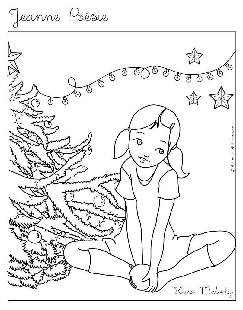 805x1027 Kate Celebrate Christmas Coloring Pages