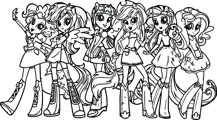 878x487 My Little Pony Christmas Colouring Pages Girls Coloring Page