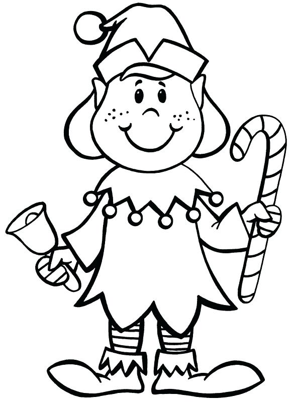 589x800 Christmas Elf Coloring Pages Free Printable Elf Coloring Pages