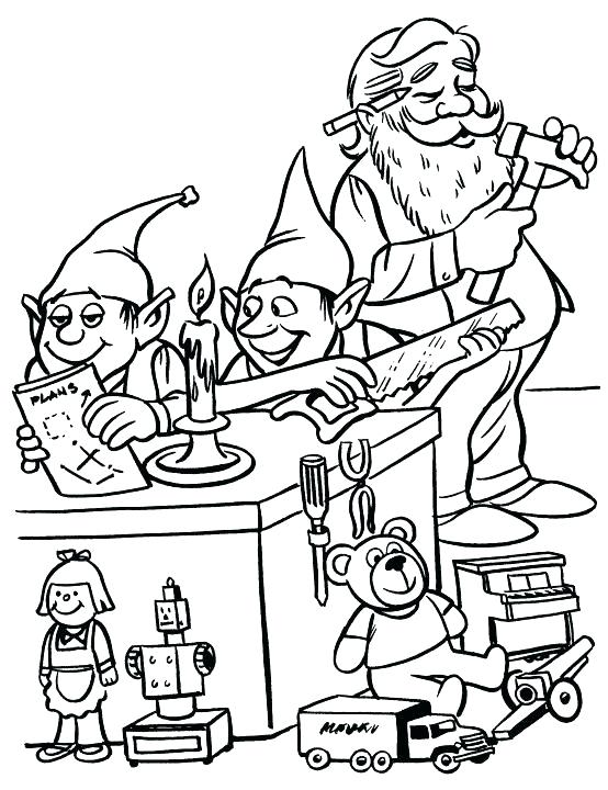 554x720 Elf Coloring Pages Elf Coloring Pages Elves And In Workshop