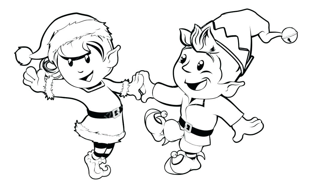 1043x629 Christmas Elf Coloring Sheets Free Girl Pages Great On The Shelf