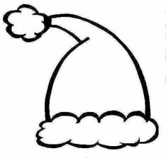 235x224 Santa Hat Coloring Pages Holiday Coloring Pages