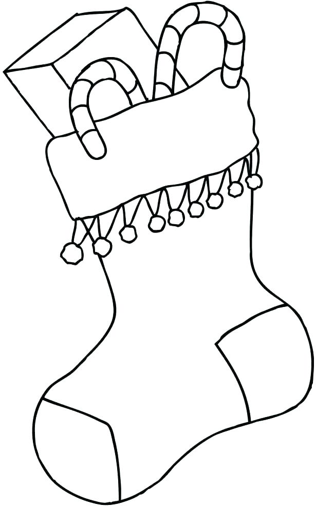 615x986 Stocking Coloring Sheets