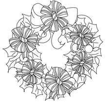 220x220 Christmas Holly Coloring Pages