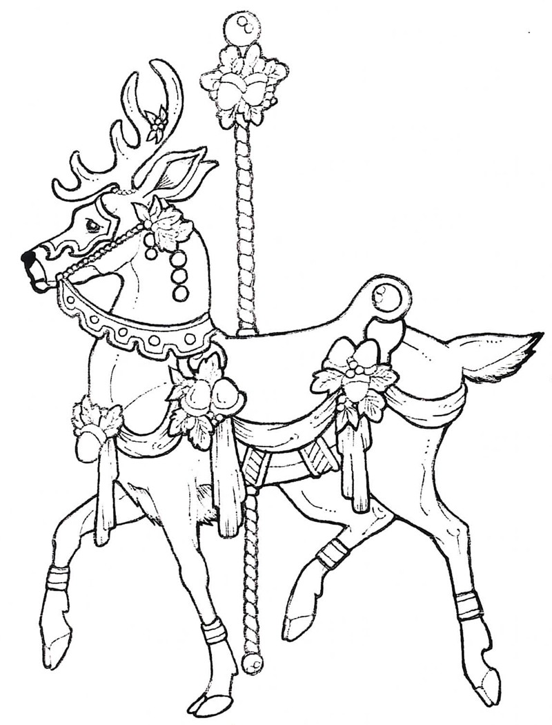 800x1050 Carousel Coloring Pages