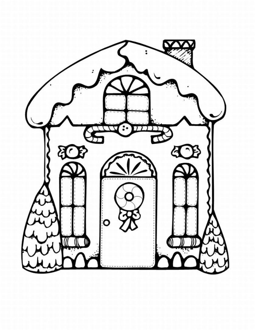 839x1086 Free Open House Coloring Pages Xmas Coloring P