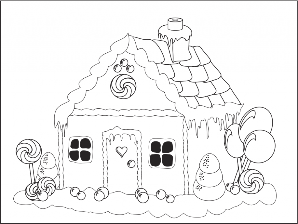 1024x769 House Coloring Pages