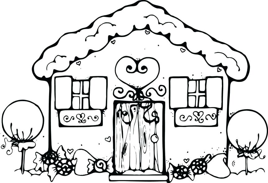 863x588 Christmas Coloring Pages Gingerbread House Coloring Pages