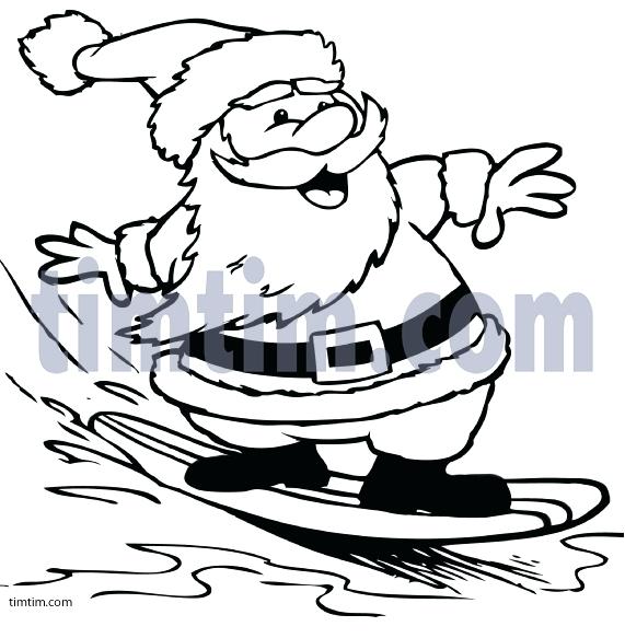 571x583 Christmas In July Colouring Pages Surfboard Coloring Free Drawing