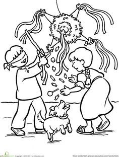 236x312 Las Posadas Coloring Page Spanish, Elementary Spanish