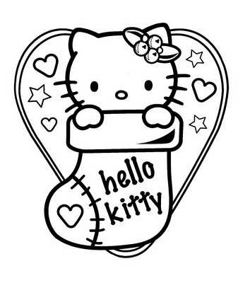 337x400 Hello Kitty Images Hello Kitty Christmas Coloring Page Wallpaper