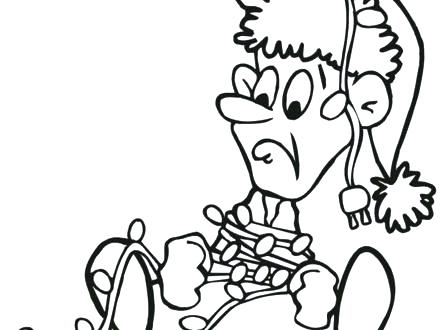 440x330 Christmas Bulb Coloring Page Light Coloring Pages Free Coloring