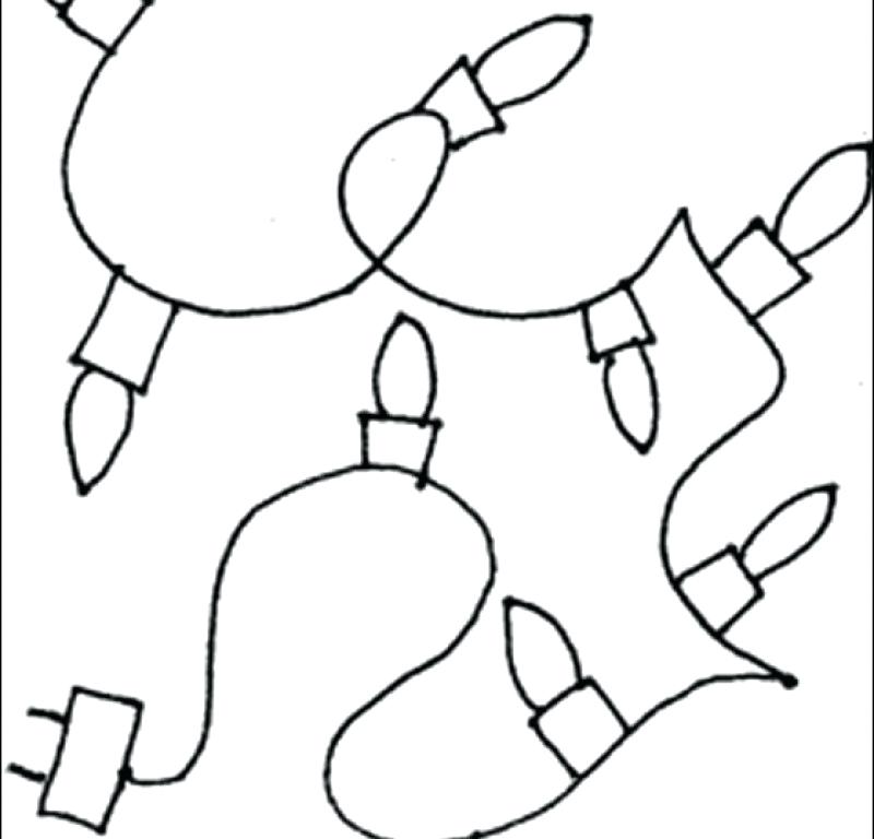 800x768 Cartoon Christmas Lights Coloring Pages Lights Lights Coloring