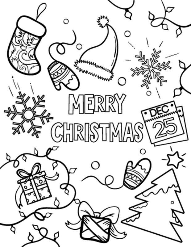 619x800 Christmas Lights Coloring Pages Luxury Free Printable Santa Merry