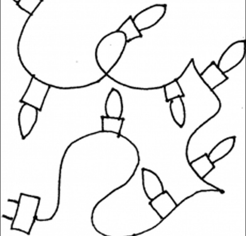 800x768 Christmas Lights Coloring Pages Fishwolfeboro