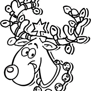 300x300 Christmas Lights Coloring Pages Printable