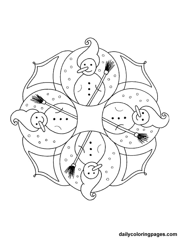 600x800 Christmas Mandalas To Color Best Of Best Coloring Christmas