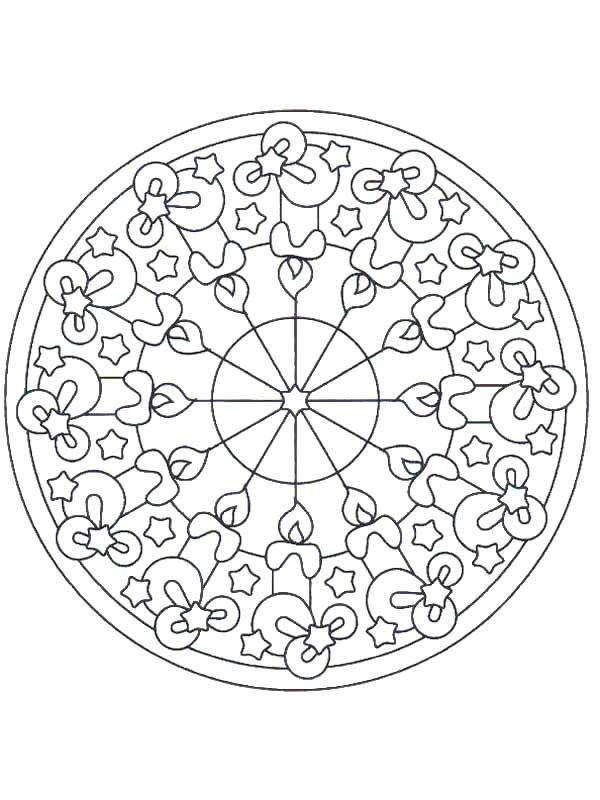 600x800 Free Christmas Mandala Coloring Pages Lots Of Great Holiday