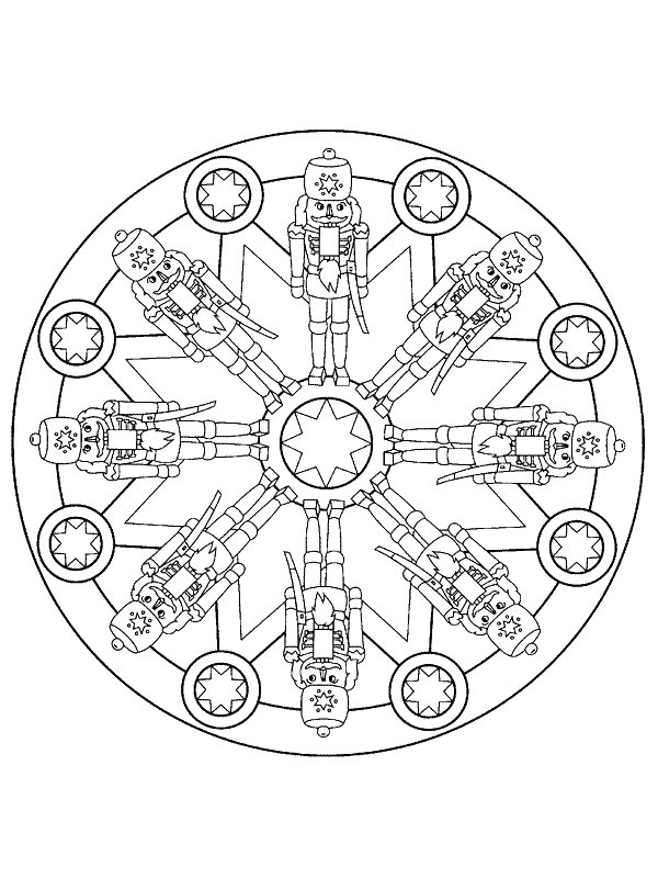 600x800 Kids N Coloring Pages Of Mandala Christmas