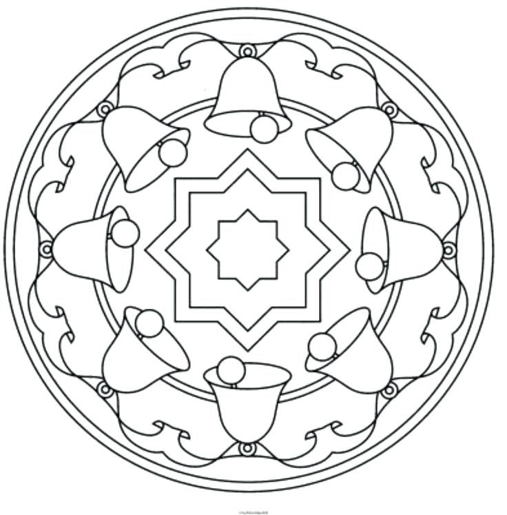 736x747 Christmas Mandalas Coloring Book Together With Printable Coloring