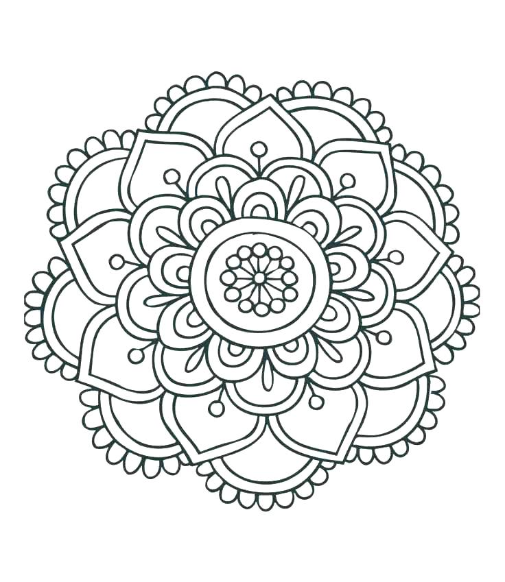 736x849 Free Mandala Coloring Pages To Print Free Printable Christmas