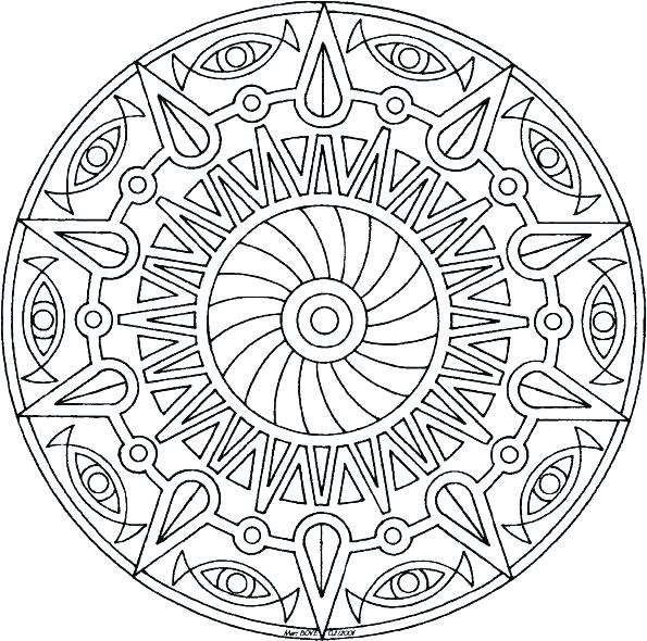 595x590 Christmas Mandala Coloring Pages Free Mandala Coloring Pages