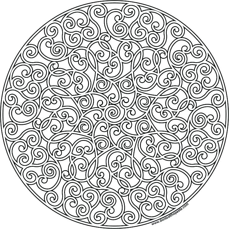 736x736 Christmas Mandala Coloring Pages Inside Free Printable Mandalas