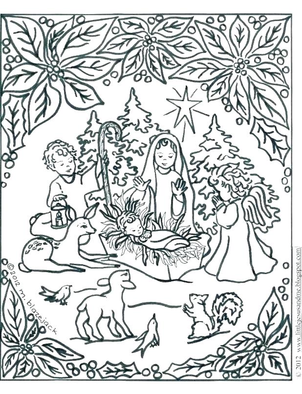 618x805 Free Printable Nativity Scene Coloring Pages Nativity Coloring