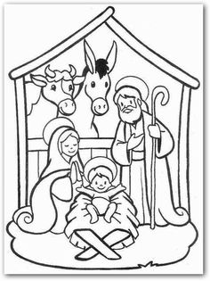236x315 Printable Christmas Jesus In The Manger Coloring Pages