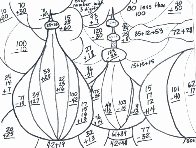 672x509 Christmas Math Coloring Pages Stock Math Color Worksheets