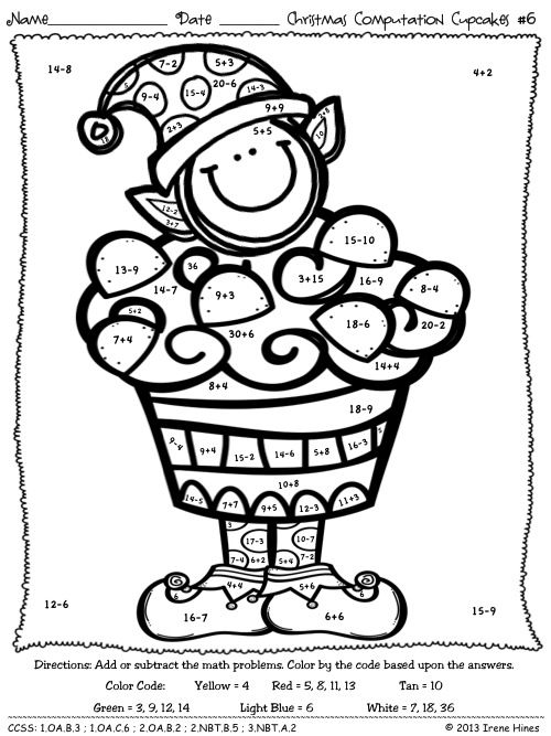 500x667 Math Christmas Coloring Sheets Second Grade Math Coloring Pages