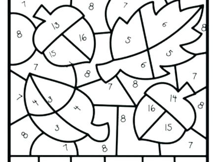 440x330 Christmas Math Coloring Pages
