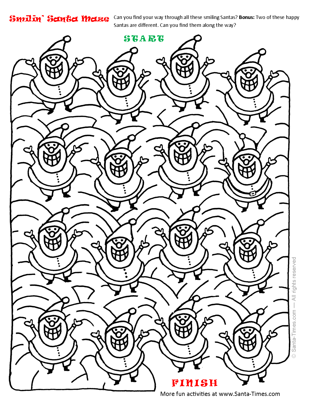 1188x1551 Smiling Santa Maze