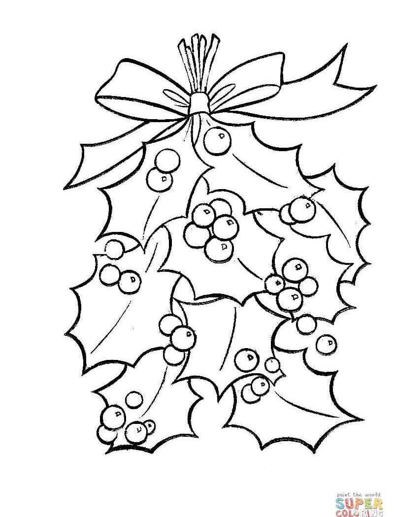 800x1050 Luxury Mistletoe Coloring Sheets Free Printable Pages Christmas