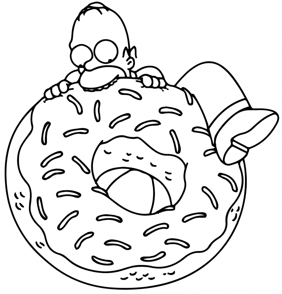 945x982 Clever Ideas Simpsons Coloring Pages To Print Printable