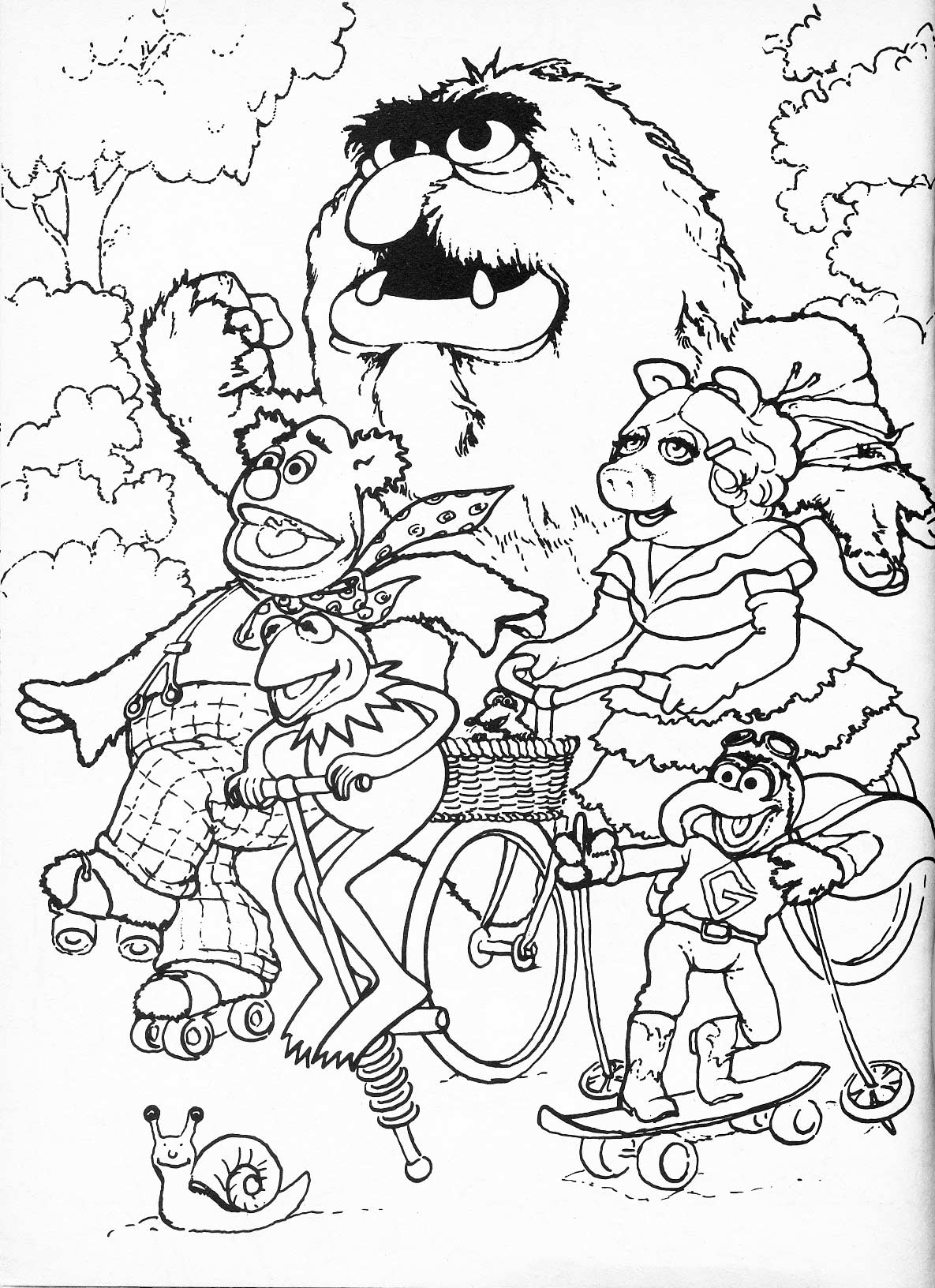 1185x1632 Muppets Coloring Pages