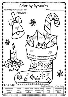 236x334 Simple And Fun Christmas Music Coloring Activity For Kids This