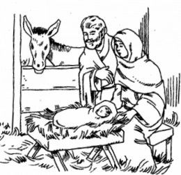 260x252 Best Nativity Coloring Pages Images On Xmas