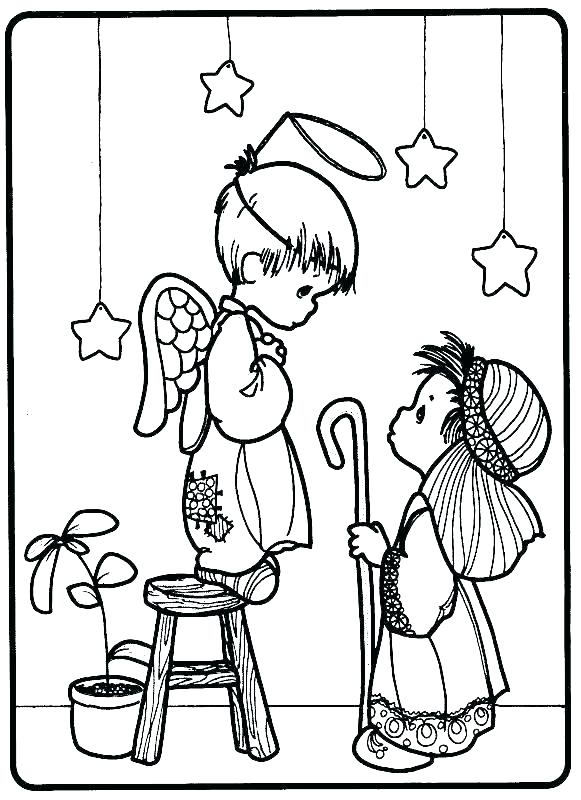 581x800 Free Printable Nativity Coloring Pages Nativity Coloring Page