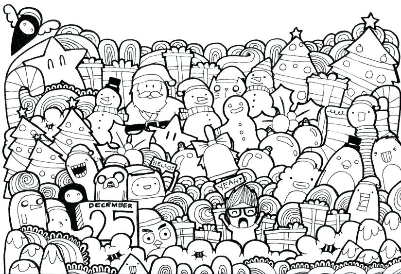 825x564 Christmas Scenes To Color Adult Coloring Page Christmas Nativity